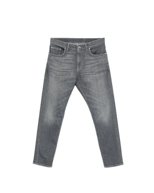 Eleventy Gray Faded-Effect Slim-Fit Jeans for men