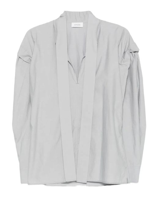Lemaire Ascot パフスリーブ トップ Gray