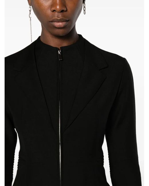 Noir Kei Ninomiya Black Pintuck-Detailing Tailored Bodysuit