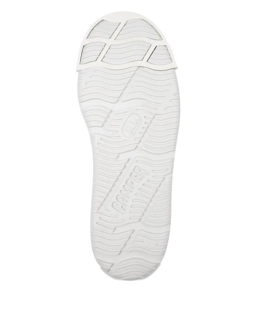 Camper White Junction Runner Lace-Up Leather Low-Top Sneakers for men