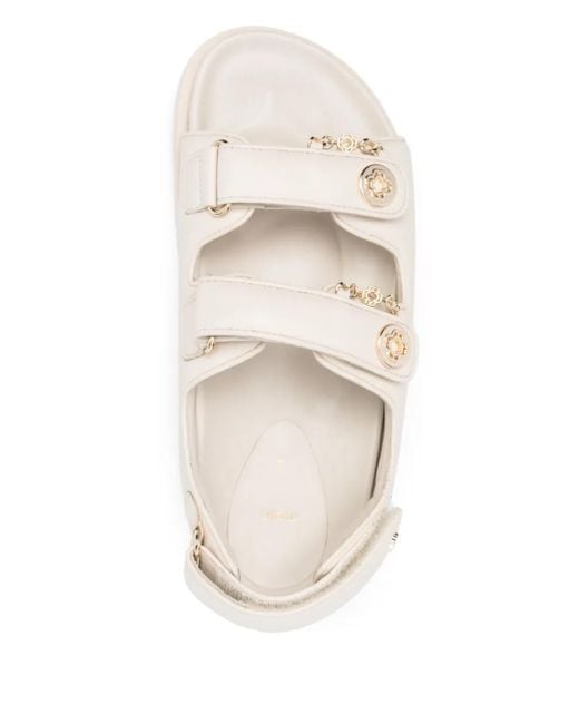 Maje Natural Flat Leather Sandals
