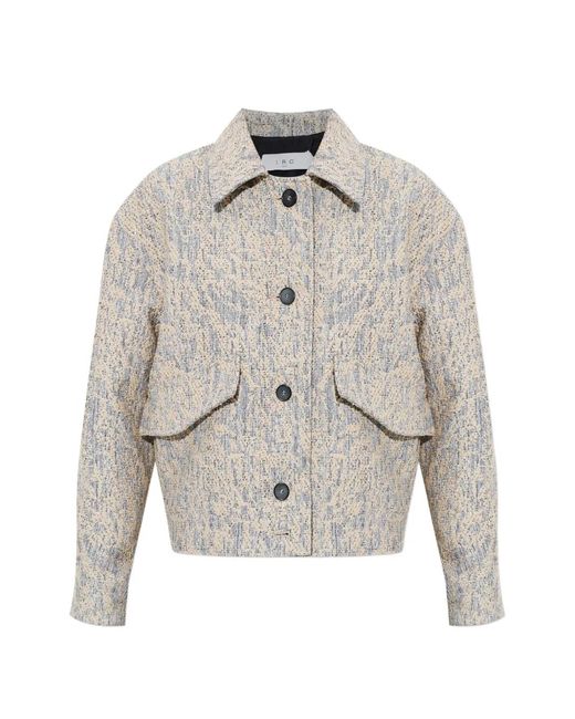 IRO White Flap-Pocket Jacket