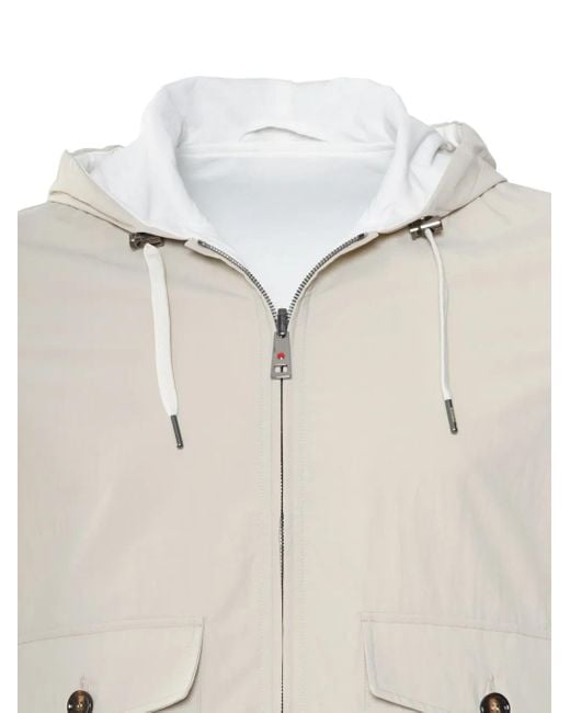 KIRED White Jeff Reversible Hooded Jacket for men