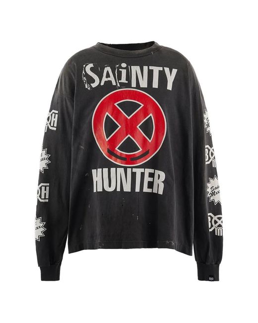 SAINT Mxxxxxx Red Bounty Hunter Sainty Hunter Long-Sleeve T-Shirt for men