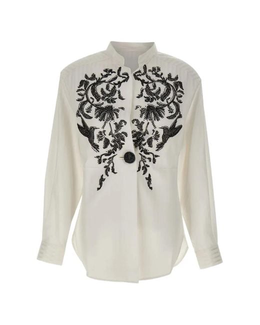 JACQUES WEI White Floral Sequin Jacket