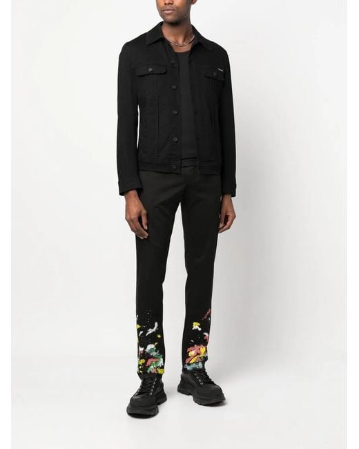 Philipp Plein Black Trouser for men