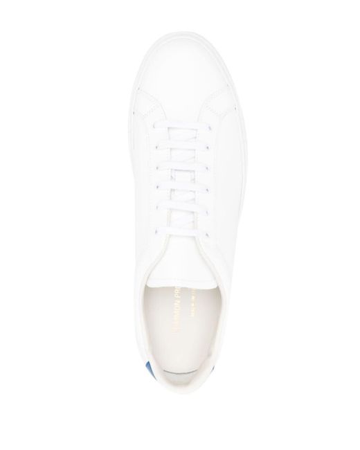 Common Projects Retro Leren Sneakers in het White voor heren