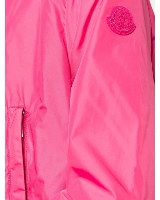Moncler Pink Hooded Lightweight Rain Jacket