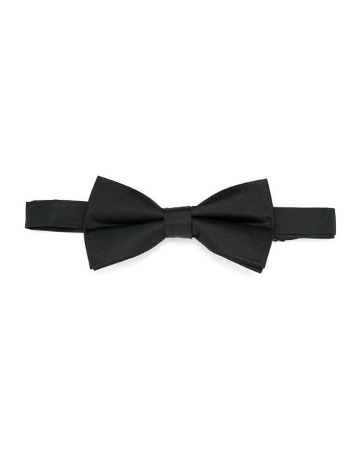 Sandro Black Adjustable Silk Bow Tie for men