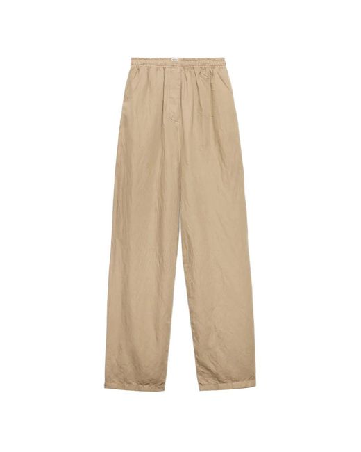 Prada Natural Old Cotton And Linen Pants