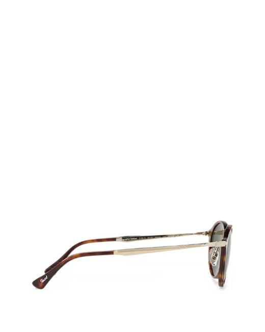 Persol Green Round Frame Sunglasses