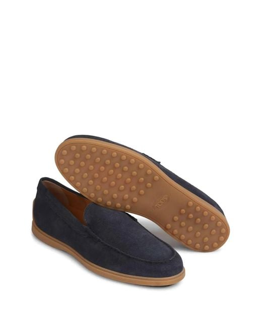 Tod's Blue Reversed Loafers for men