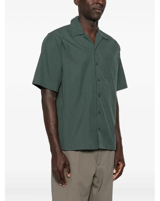 Oamc Peacemaker Green Short-Sleeves Shirt for men