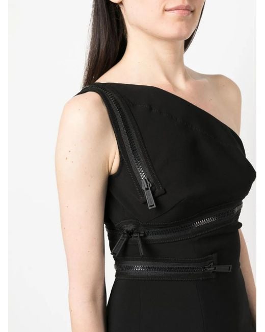 DSquared² ワンショルダー ミニドレス Black