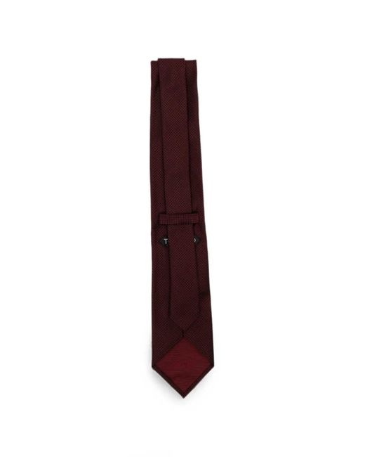 Tom Ford Purple Houndstooth-Pattern Silk Tie for men
