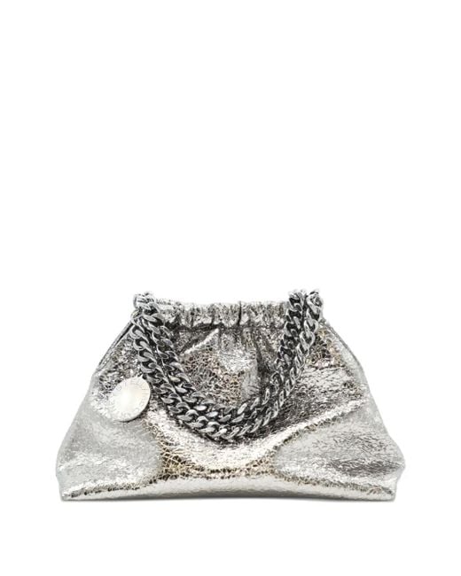 Bolso de mano fruncido Stella McCartney de color White