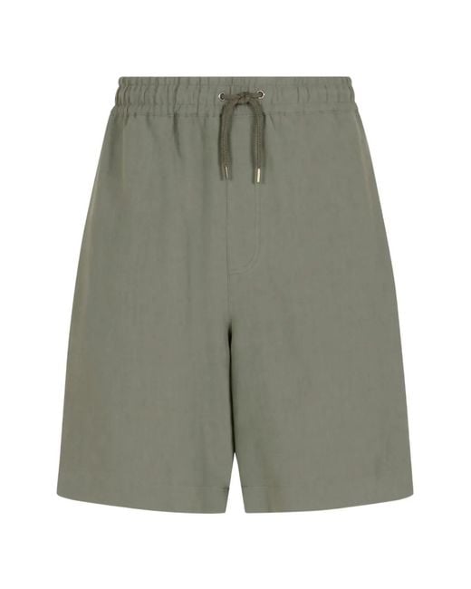 Giorgio Armani Gray Drawstring-Waist Trousers for men