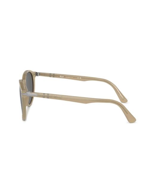 Persol Gray Round Frame Sunglasses for men