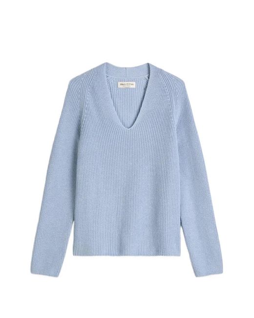 Marc O' Polo Blue V-Neck Sweater