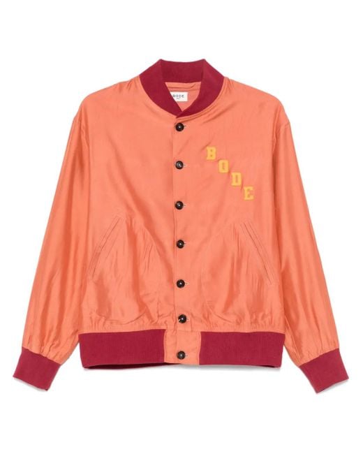 Bode Orange Rally Jacket for men