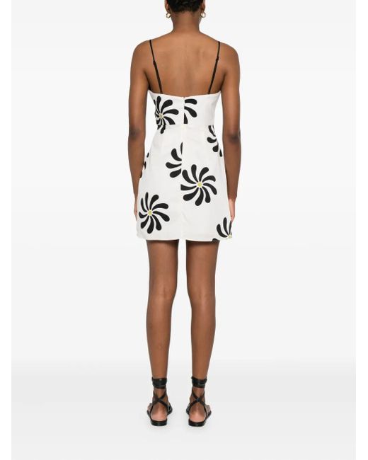 Vestido corto Rocha Cala De La Cruz de color White