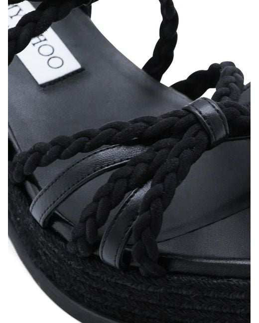 Jimmy Choo Black Flat Shoes _Cover Le Sole