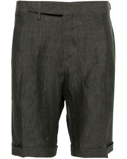Briglia 1949 Gray Amalfis Linen Shorts for men