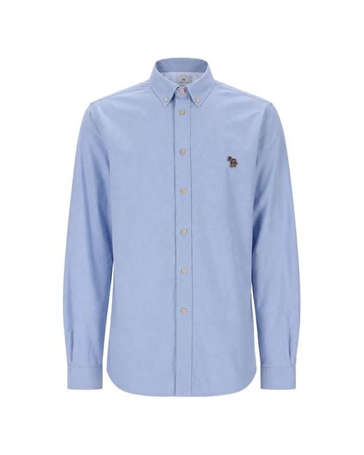 Paul Smith Hemd Mit Zebra-Patch in Blue für Herren