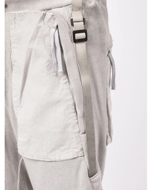 Boris Bidjan Saberi Gray Deconstructed Shorts for men