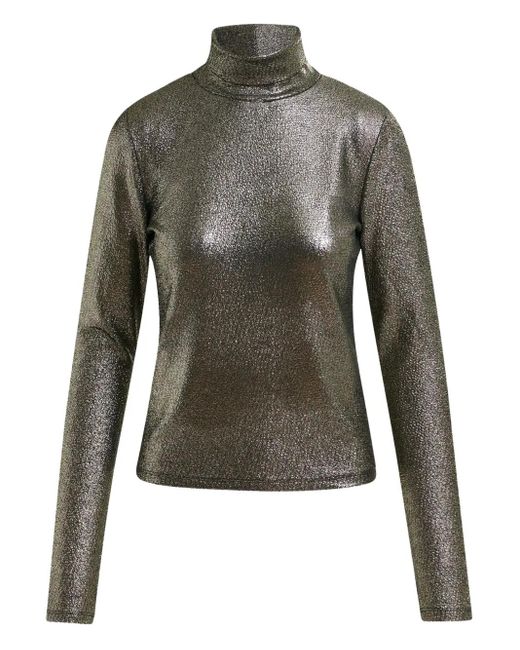 Essentiel Antwerp Green T-Shirt mit Rollkragen
