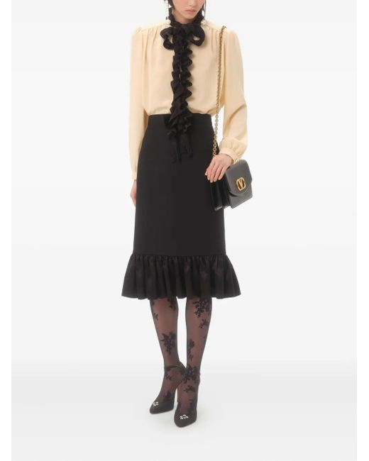 Valentino Garavani Natural Crepe De Chine Shirt