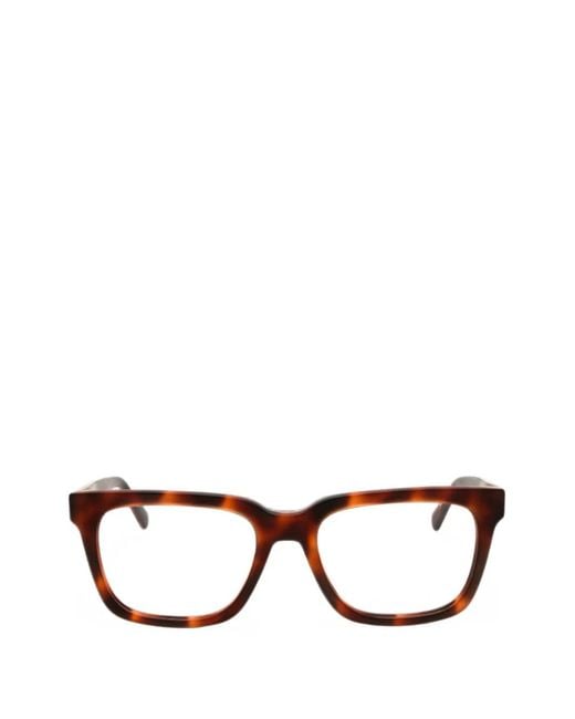 Gant Brown Tortoiseshell-Effect Rectangle-Frame Glasses for men