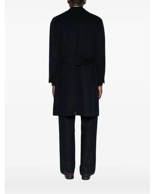 Montecore Black Double-Breasted Coat for men