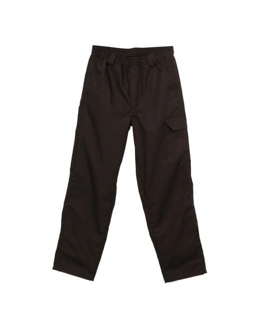 GR10K Black Elasticated-Waist Cargo Pants for men