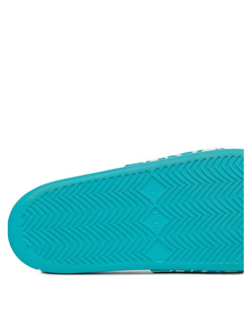 MCM Blue We The Best Art Deco Slides