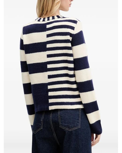 Desigual Blue Striped Sweater