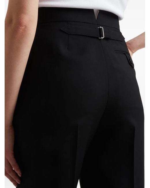 Alexander McQueen Blue Wool Trousers