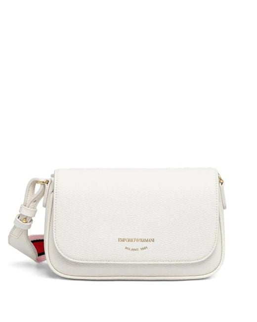 Emporio Armani White Lilly Cross Body Bag