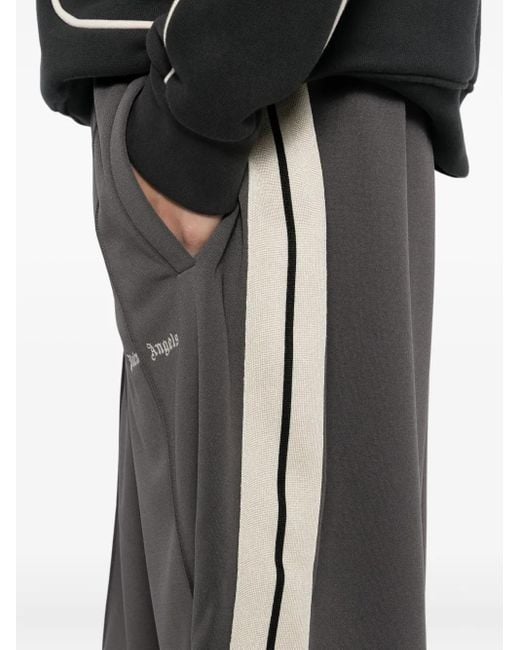 Palm Angels Joggingshorts Mit Logo in Gray für Herren