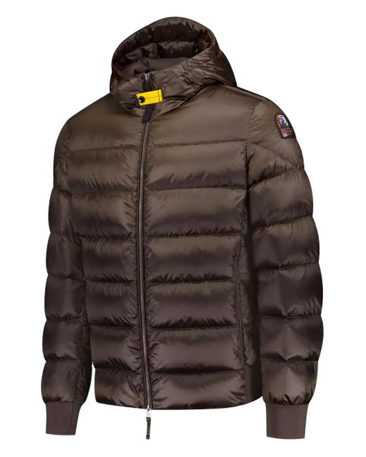 Parajumpers Brown Pharrel Hooded Padded Jacket for men