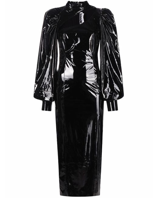 ROTATE BIRGER CHRISTENSEN Synthetic Kimora Dress in Black - Lyst