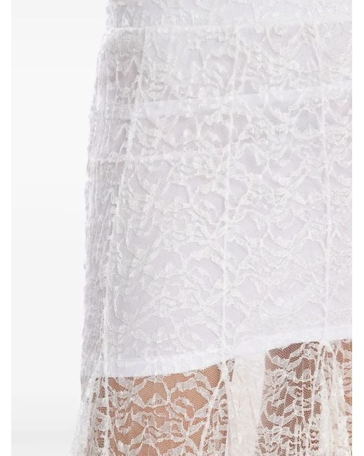 Amir Slama White X Astrid Lace Maxi Skirt
