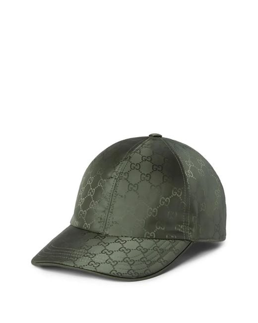 Gucci Green Gg Supreme Jacquard Baseball Cap