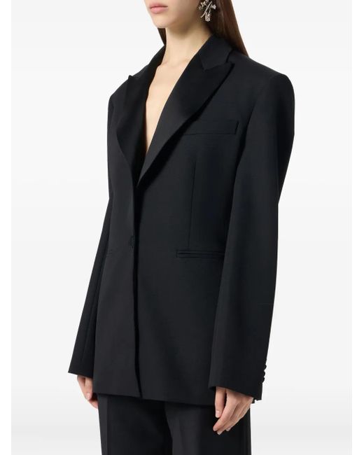 Blumarine Black Single-Breasted Blazer