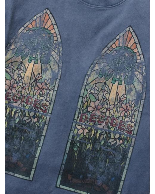 Who Decides War Blue Graphic T-Shirt