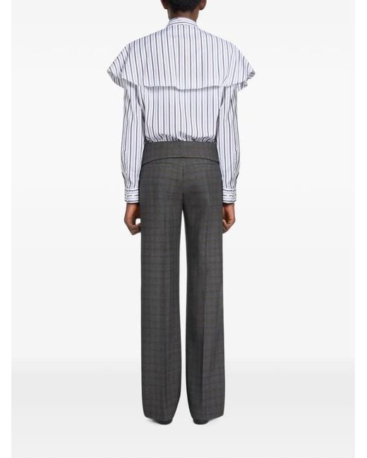 Dries Van Noten White Cotton Shirt With Tie for men