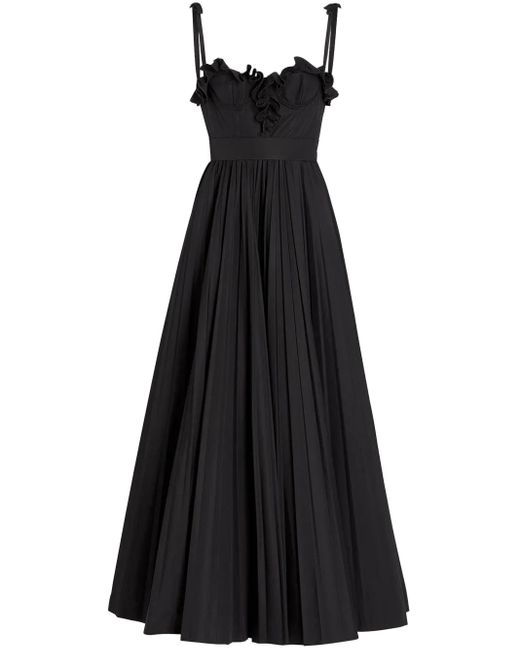 Giambattista Valli Black Cotton Maxi Dress