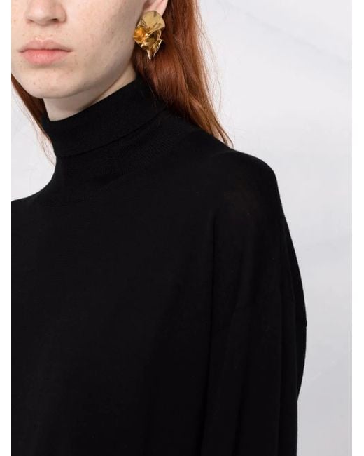Max Mara Black Libia Jumper With Roll Neck