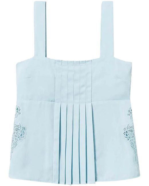 Twinset エンブロイダリー トップ Blue
