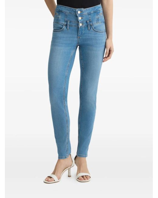 Liu Jo Blue High-Waist Skinny-Cut Jeans